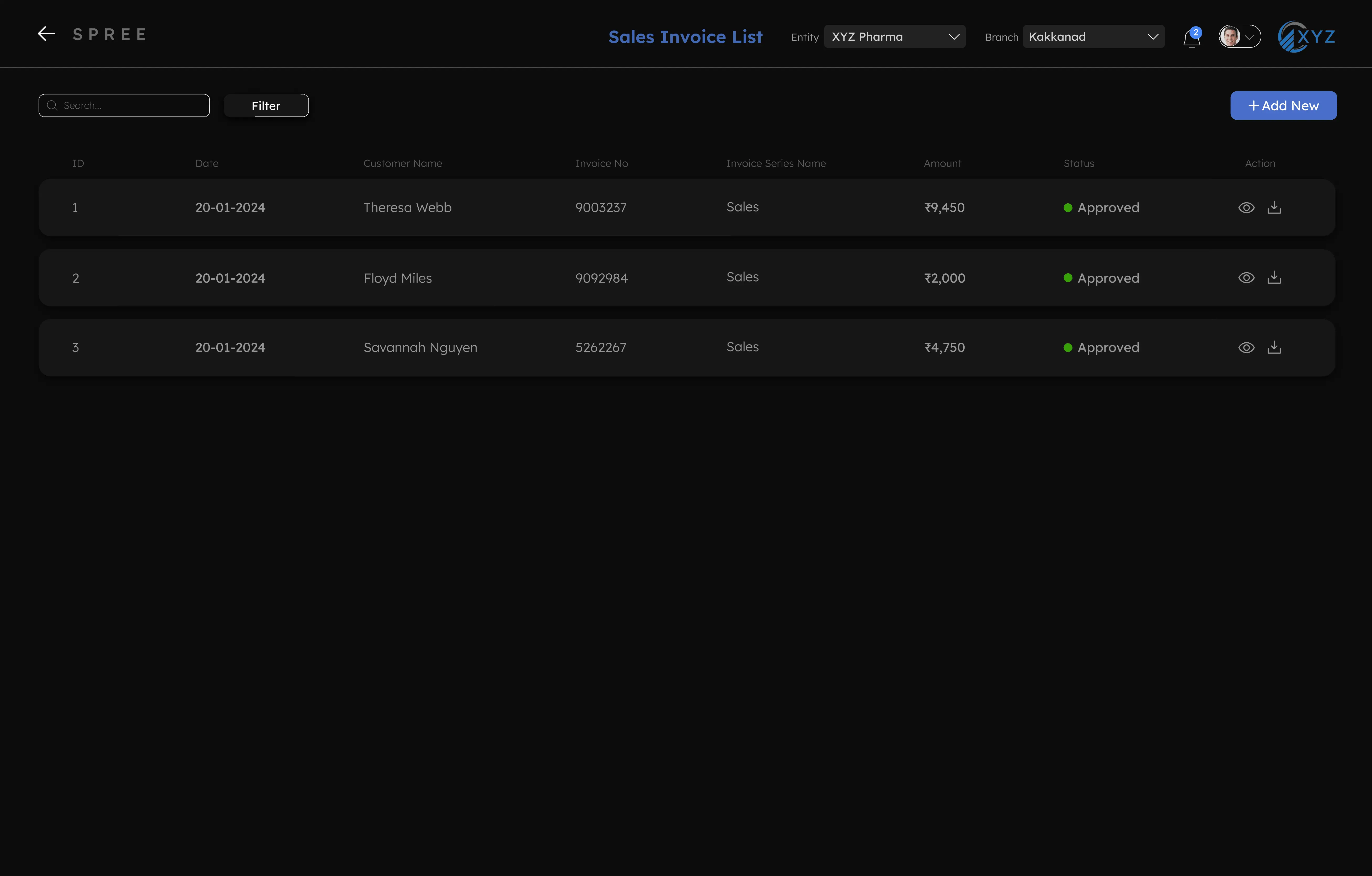 Spree - ERP Business Solution - Screenshot 1